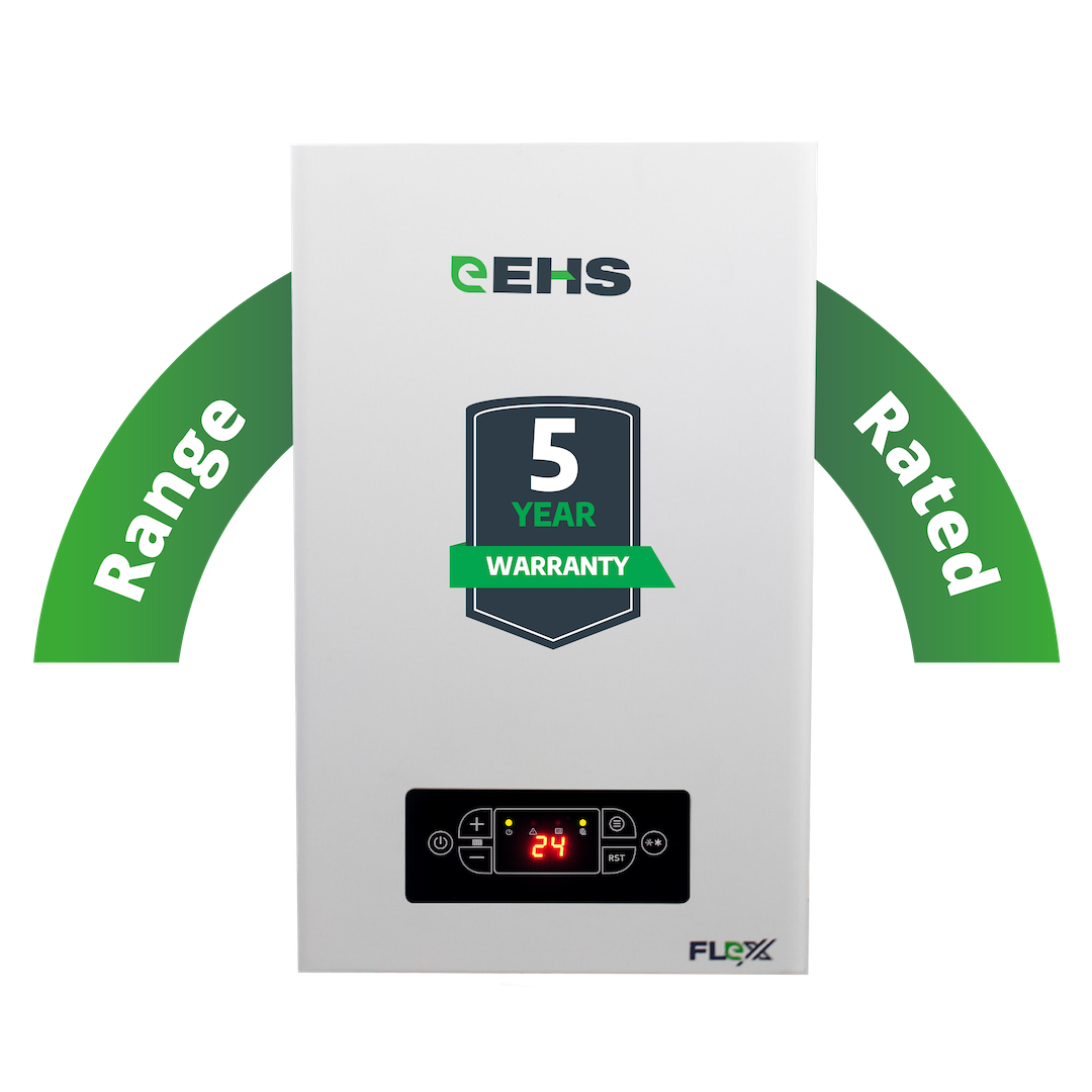 EHS range-rated electric boiler adjustable from 2kW to 12kW